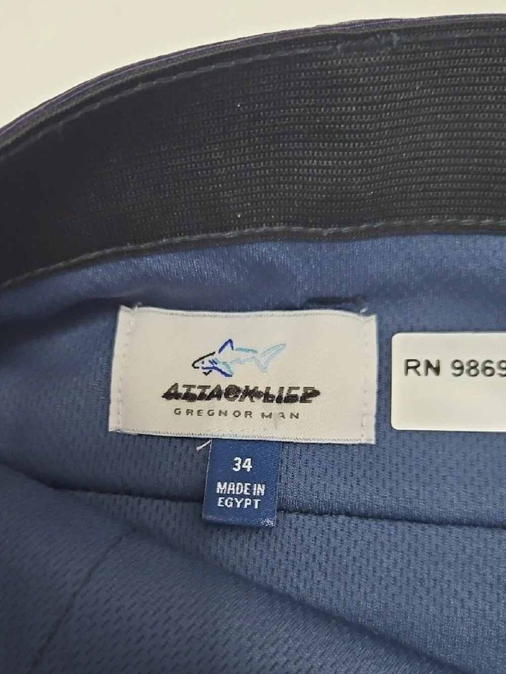 Attack Life by Greg Norman Navy Flat-Front Performance Shorts - Picture 2 of 7